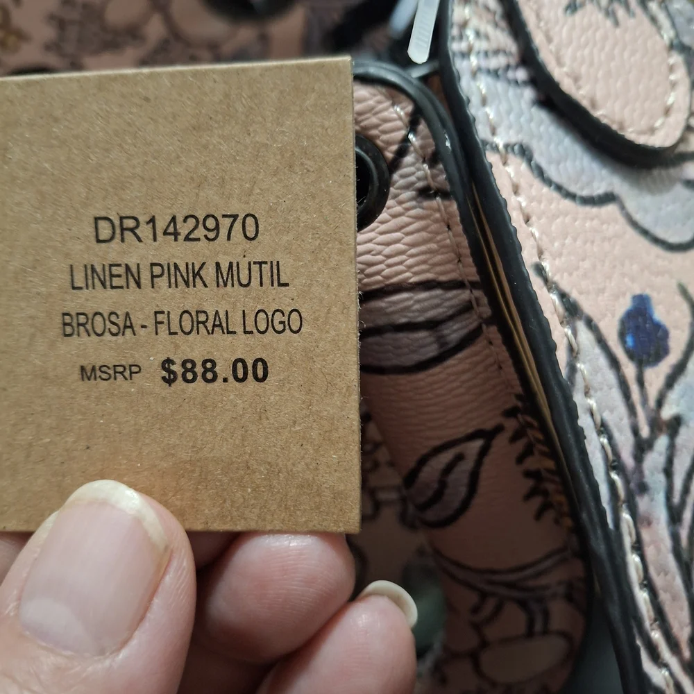 💋SOLD💋Steve Madden Floral Women's Bag - Pink and Black - Picture 5 of 9